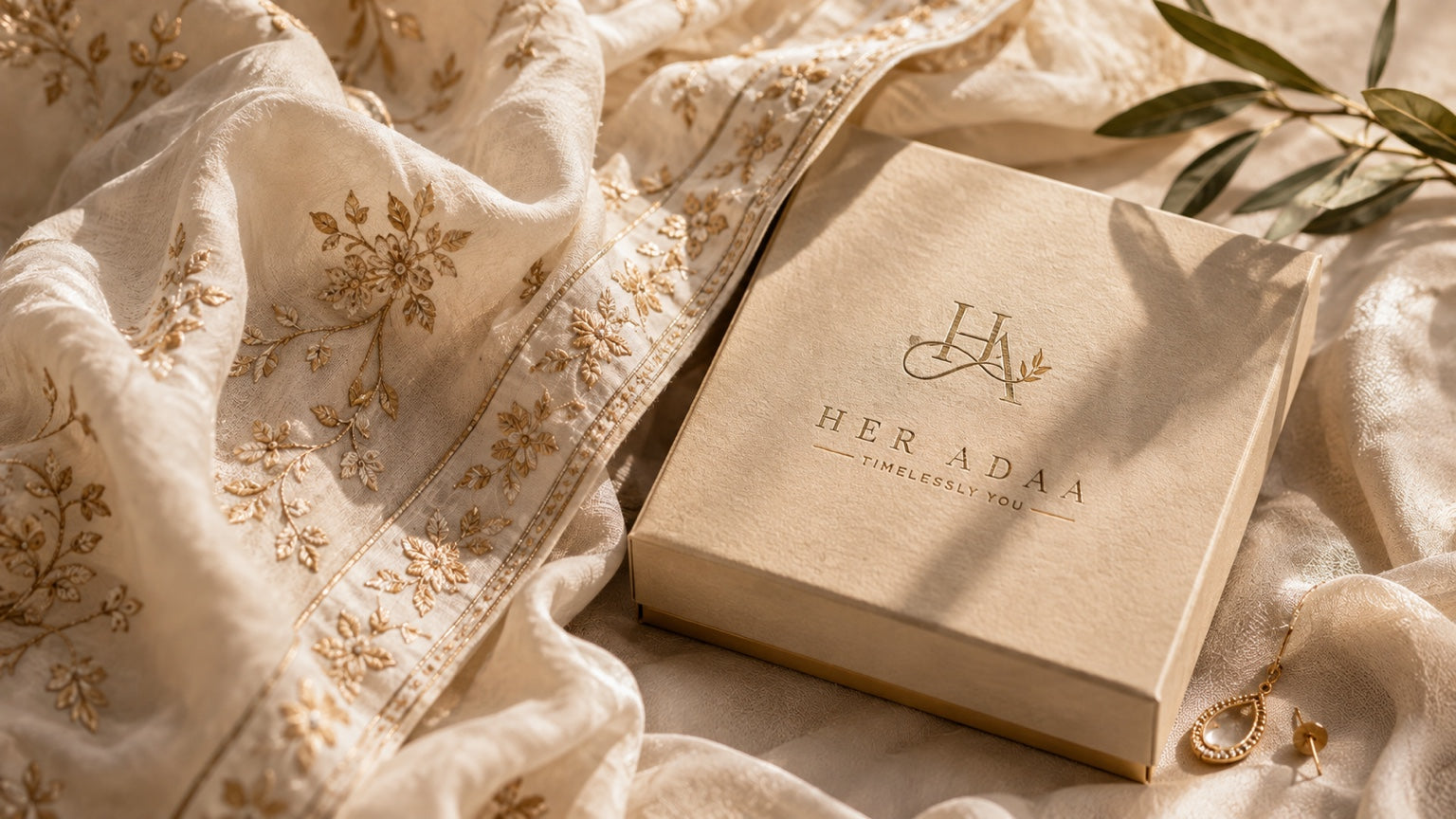 Her Adaa embroidery and packaging craftsmanship